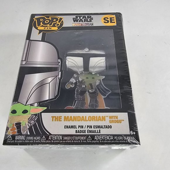 POP! Pins SE Star Wars The Mandalorian With Grogu Enamel Pin New Damaged Box - Picture 2 of 7